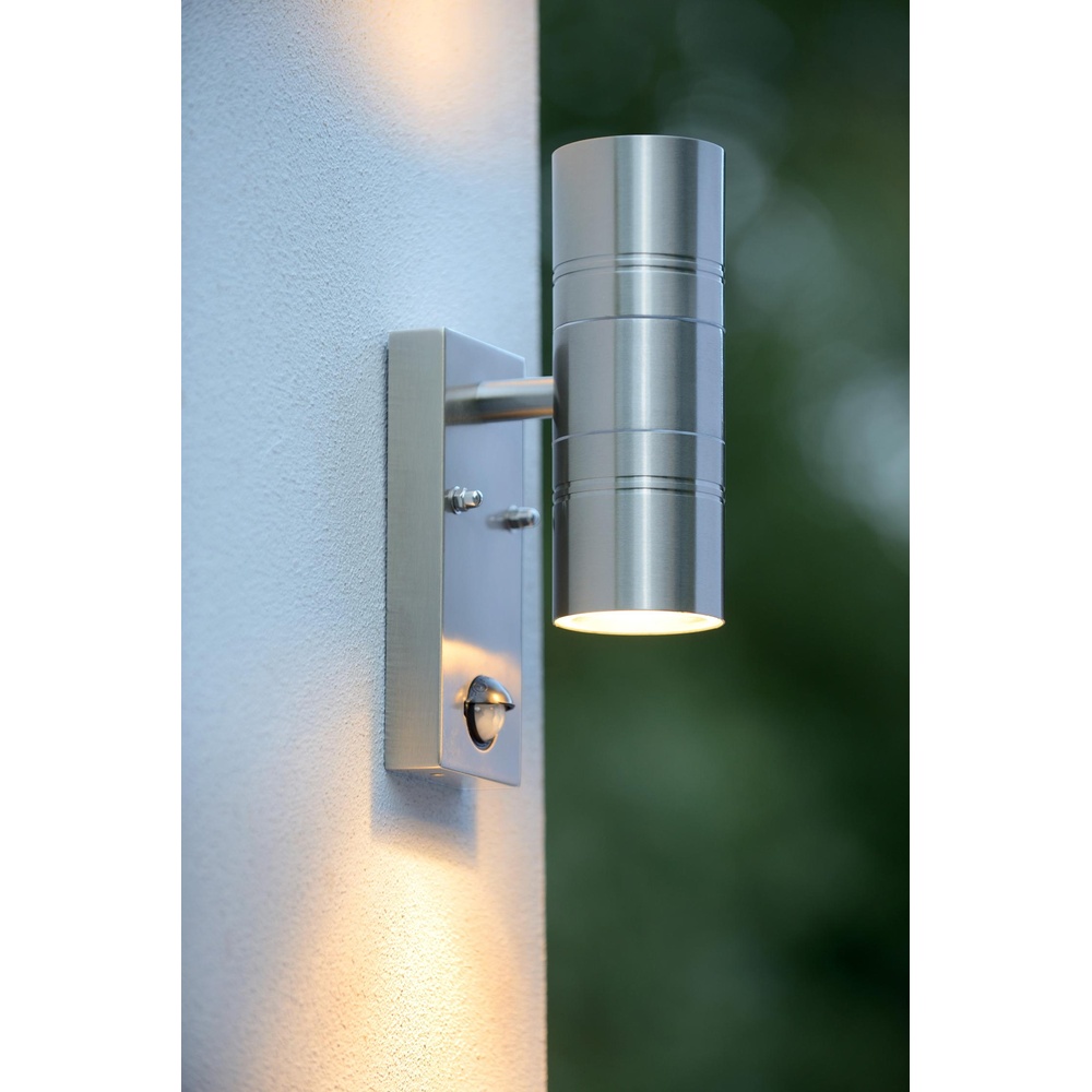 Lucide WandspotArne-Led Ir up en down chroom met sensor - 14866/10/12